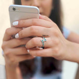 Blithe Green Zirconia Ring - Boldiful