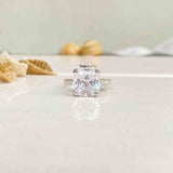 Bonny Cushion Cut Silver Ring - Boldiful