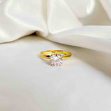Brilliant Cut Moissanite Solitaire Ring - Boldiful