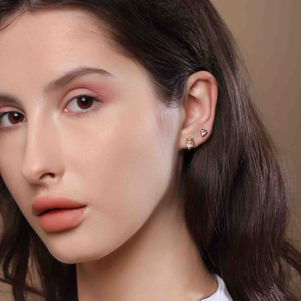 Brio Minimal Silver Studs - Boldiful