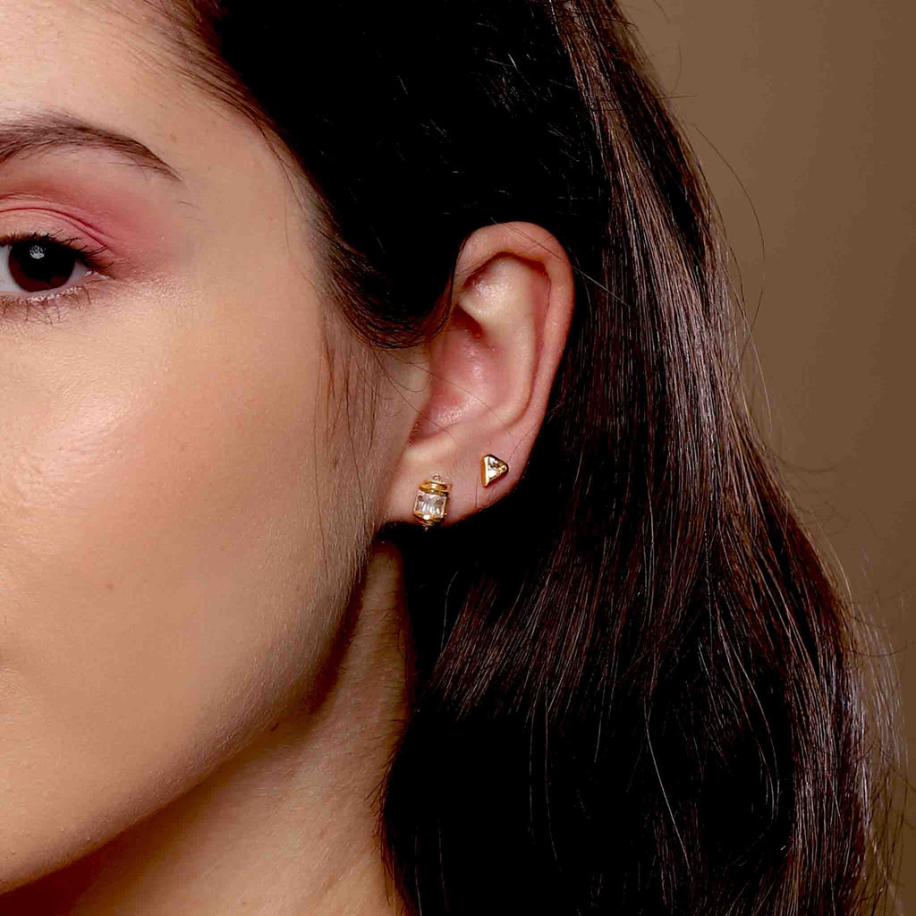 Brio Minimal Silver Studs - Boldiful