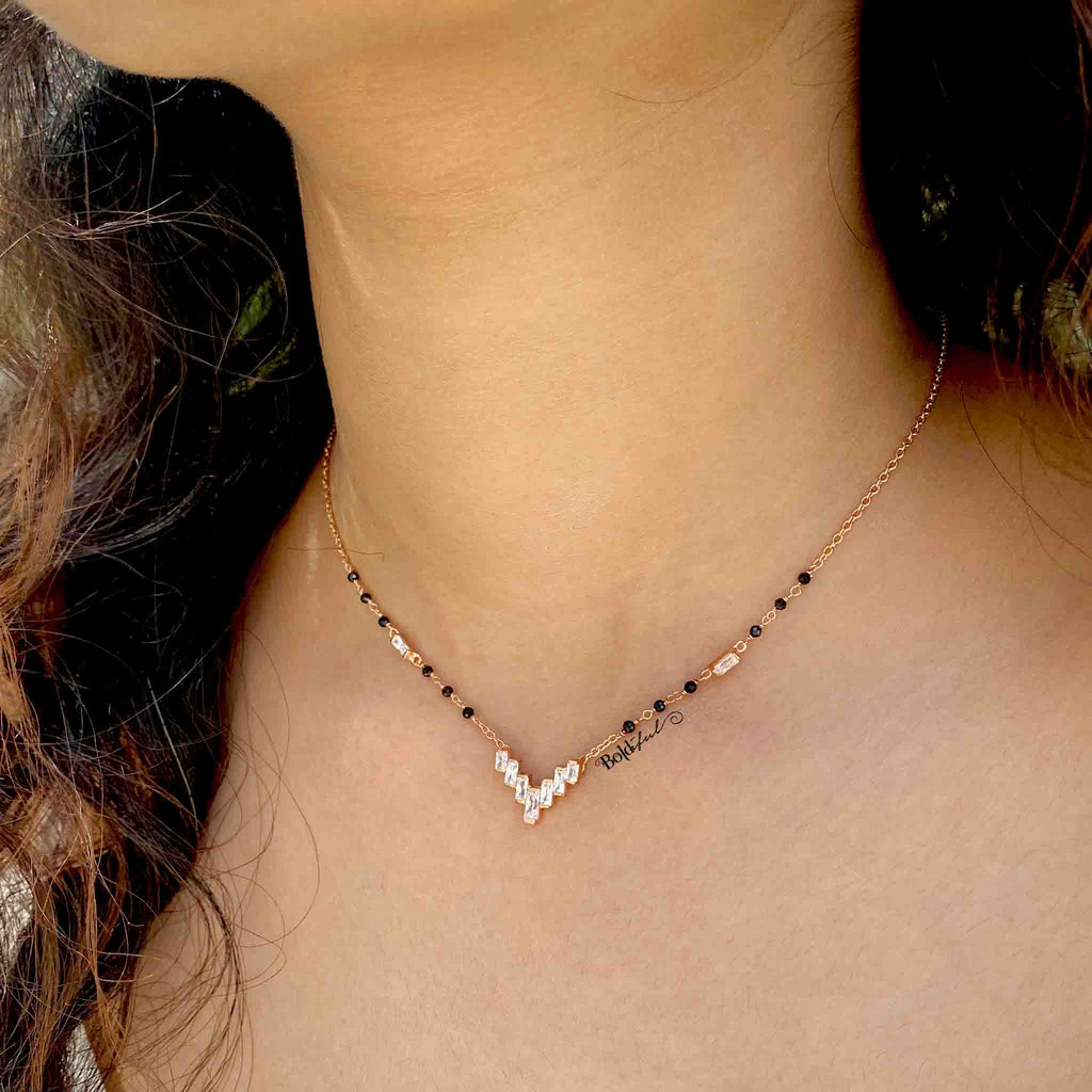 Cadence Silver Mangalsutra - Boldiful