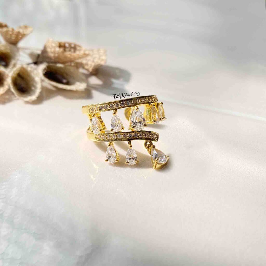 Cadente Sterling Silver Ring - Boldiful