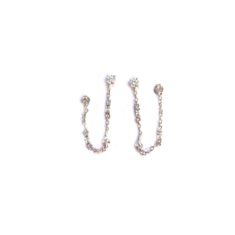 Cascade Silver Earrings - Boldiful