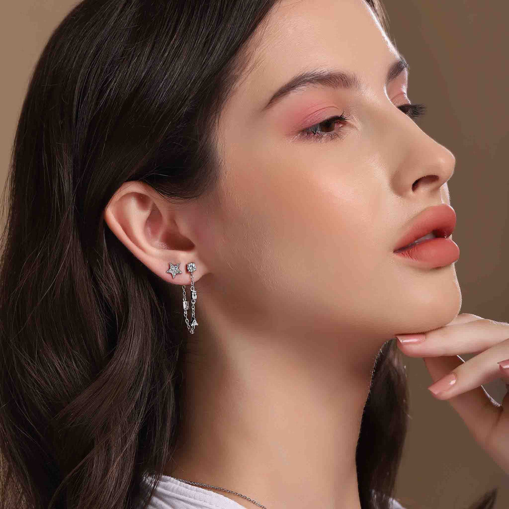 Cascade Silver Earrings - Boldiful