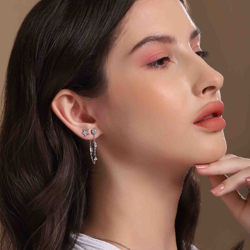 Cascade Silver Earrings - Boldiful