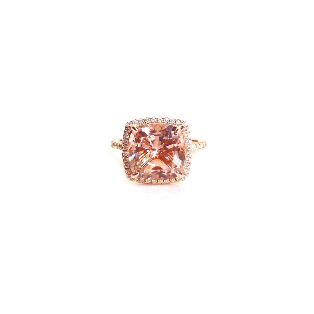 Champagne Cushion Cut Ring - Boldiful