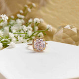 Champagne Cushion Cut Ring