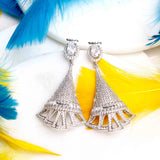 Cher Sterling Silver Danglers - Boldiful