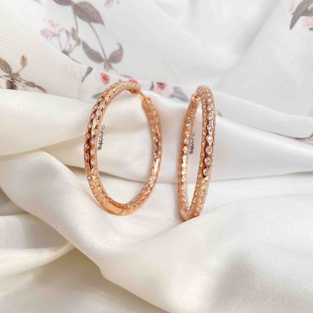 Classic CZ Silver Hoops -  Boldiful