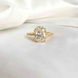 Classic Cushion Cut Gold Ring - Boldiful