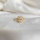 Classic Cushion Cut Gold Ring - Boldiful