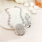 Cochlear Sterling Silver Necklace with Earrings