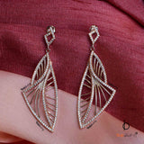 Contempo Zirconia Silver Danglers