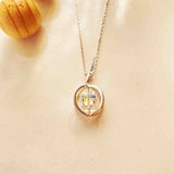 Cube Crystal Silver Pendant - Boldiful
