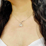 Cube Crystal Silver Pendant - Boldiful