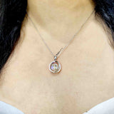 Cube Crystal Silver Pendant - Boldiful