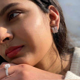 Curvy Silver Hoop Earrings - Boldiful