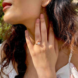 Dainty Moissanite Diamond Gold Ring - Boldiful