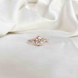 Dainty Moissanite Diamond Gold Ring - Boldiful