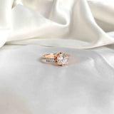 Dainty Moissanite Diamond Gold Ring - Boldiful