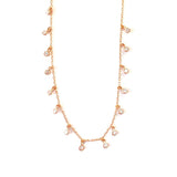 Droplet Charm Silver Necklace