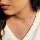 Droplet Charm Silver Necklace - Boldiful