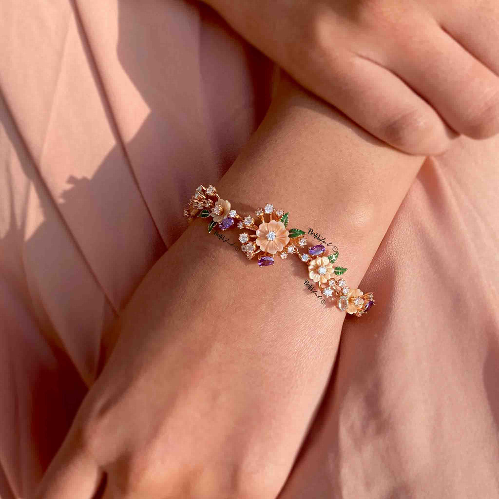 Eden Bahara Silver Bracelet - Boldiful