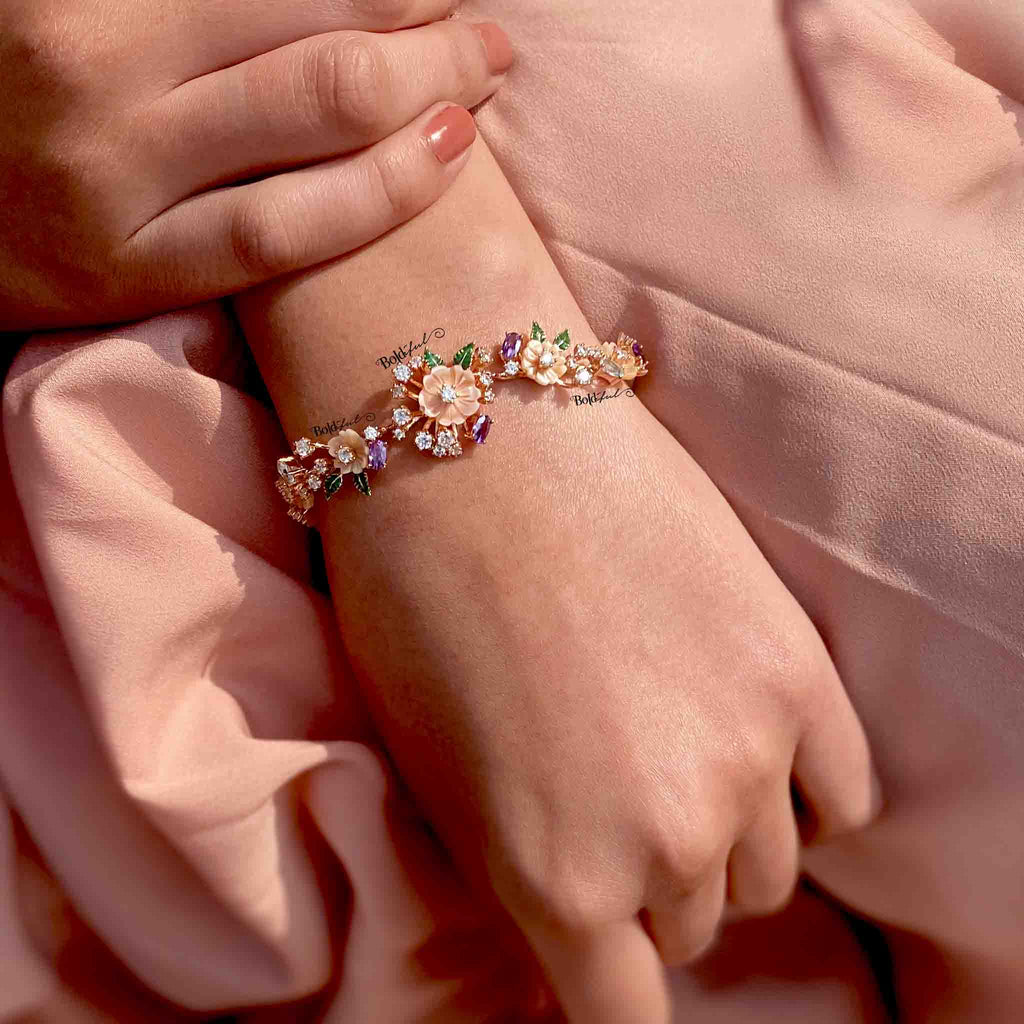 Eden Bahara Silver Bracelet - Boldiful