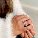 Elegant Eternity Silver Band - Boldiful