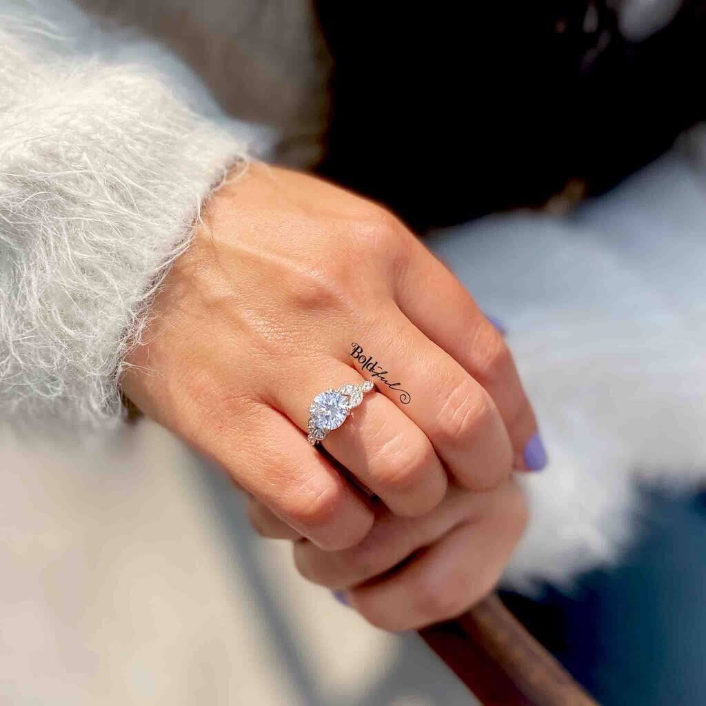 Elysian Dainty Silver Ring - Boldiful