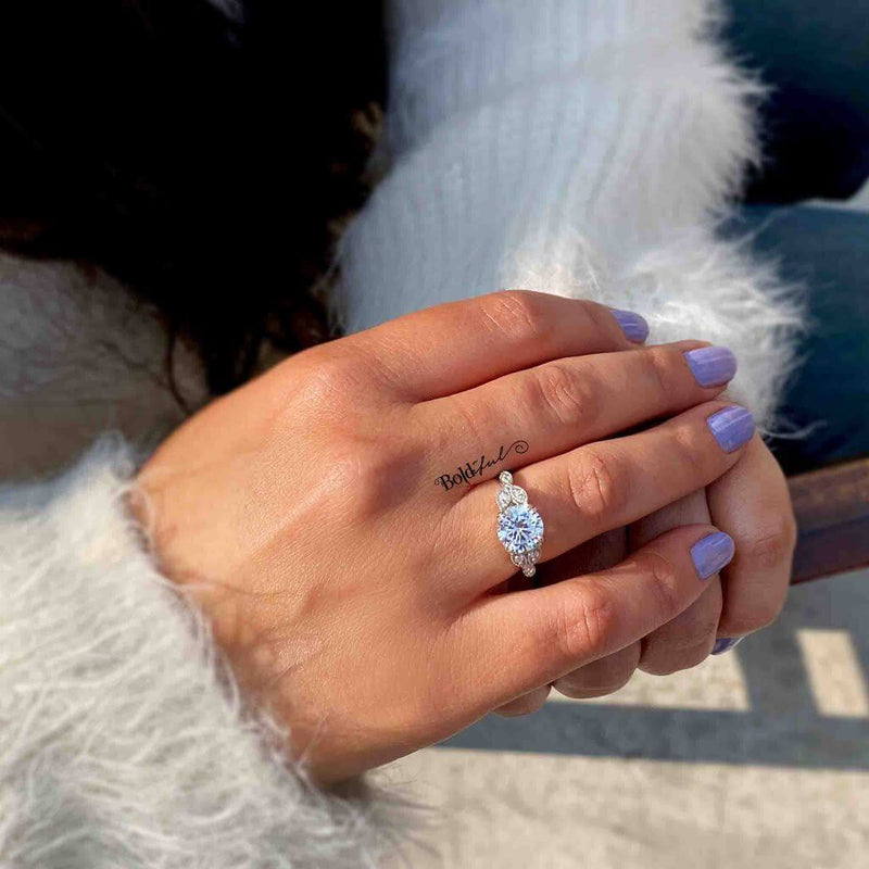 Elysian Dainty Silver Ring - Boldiful