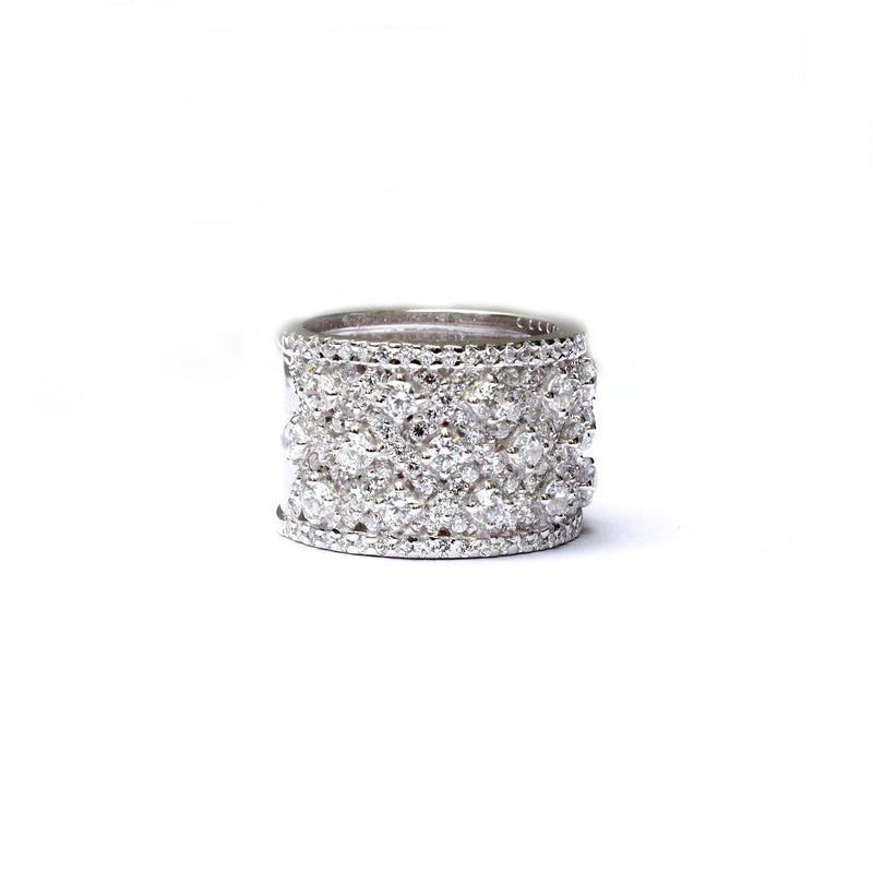 Empyrean Wide Silver Band - Boldiful