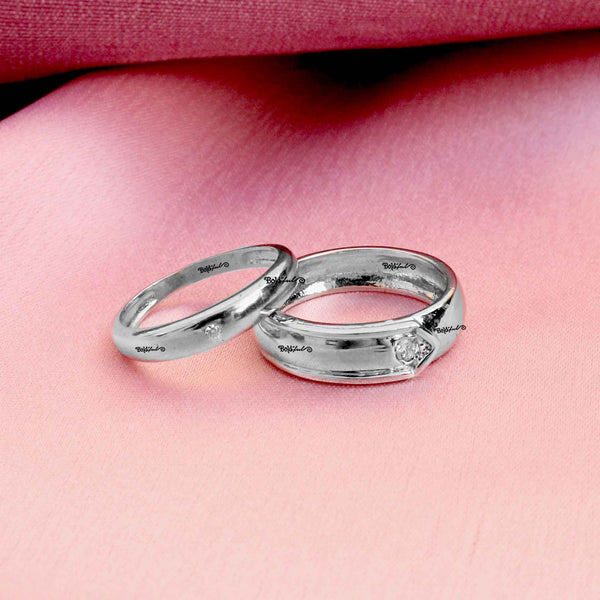 Eternal Silver Couple Bands Boldiful