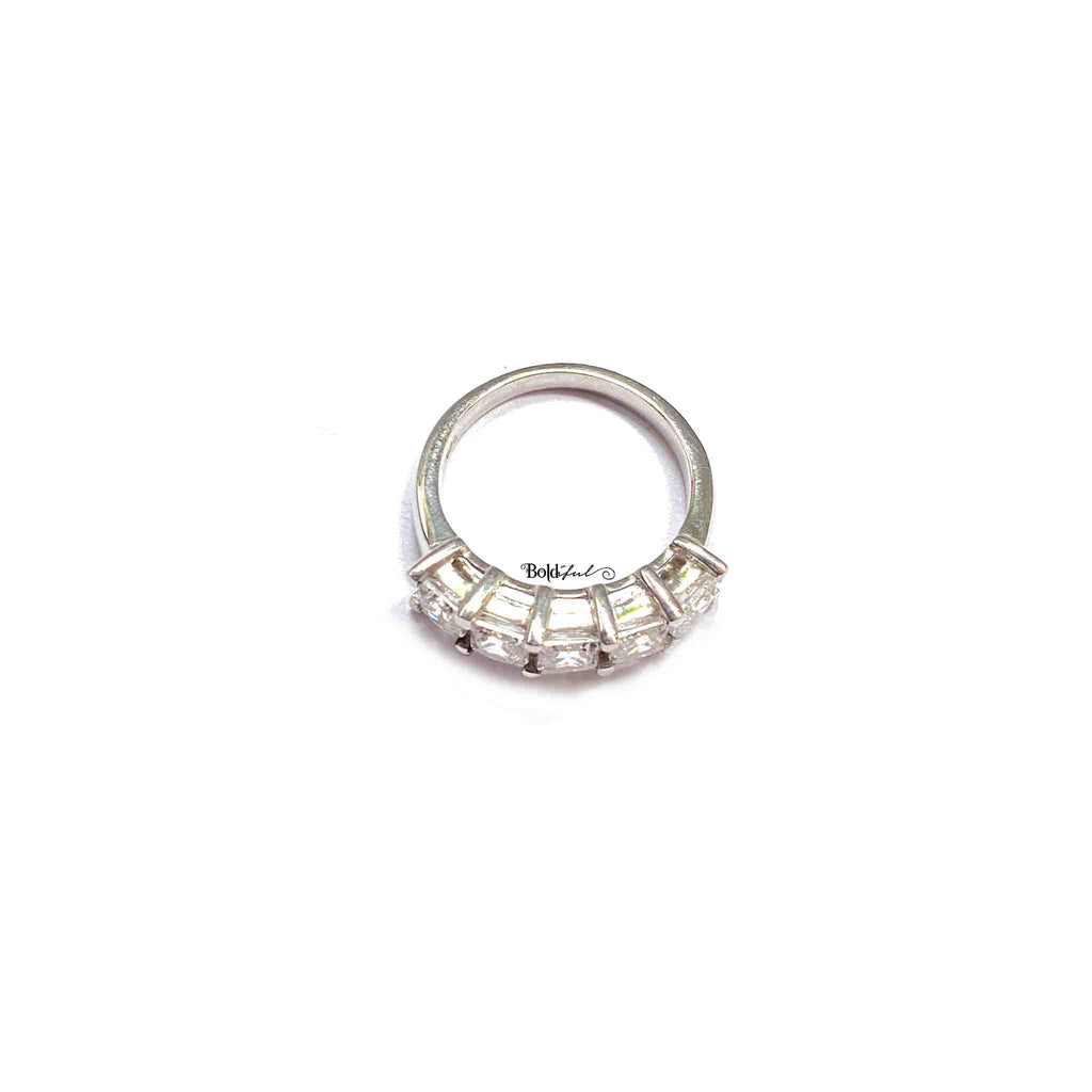 Fair Square Half Eternity Band - Boldiful