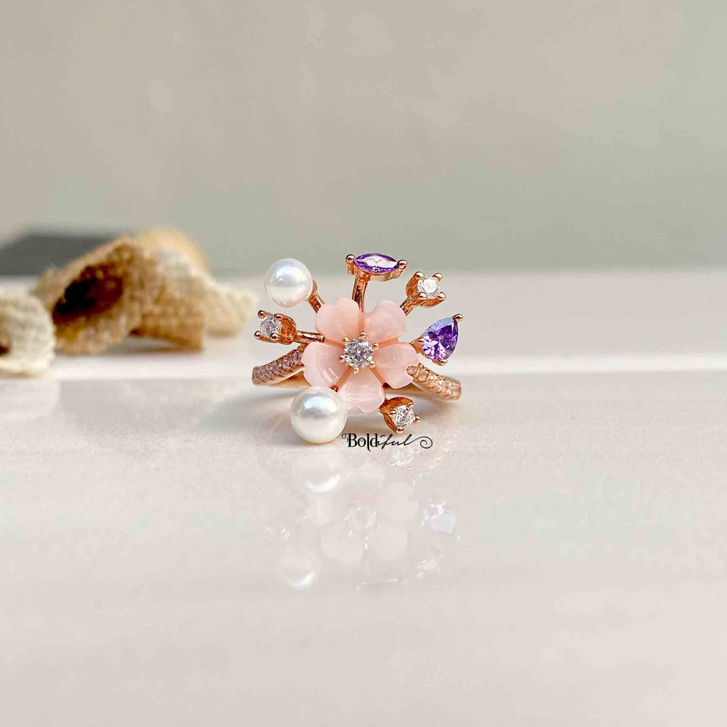 Fairy Pink Bahara Ring - Boldiful