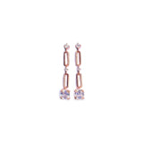 Fervent Asscher Cut Silver Earrings - Boldiful
