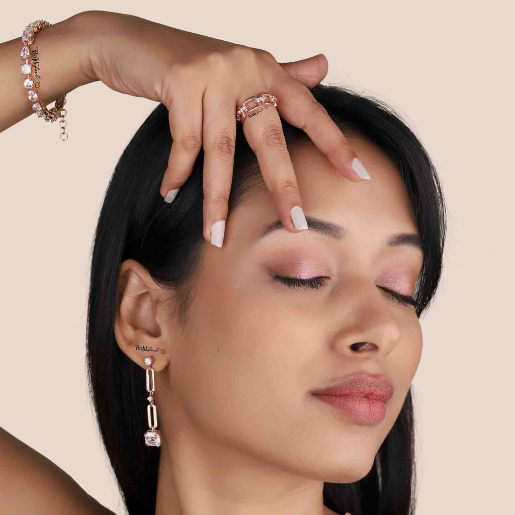 Fervent Asscher Cut Silver Earrings - Boldiful