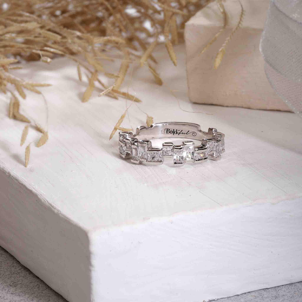 Fervid Minimal Silver Band - Boldiful