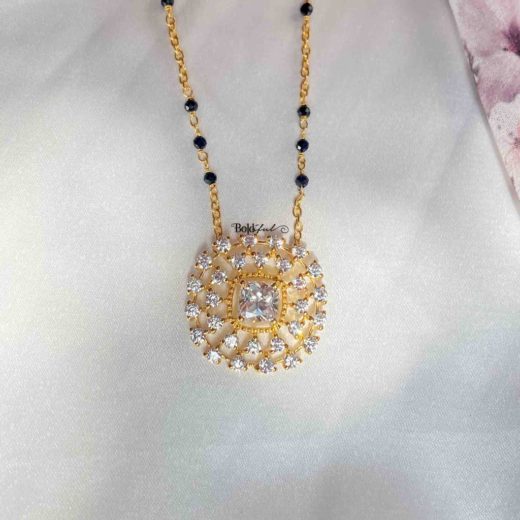 Glary Silver Mangalsutra - Boldiful