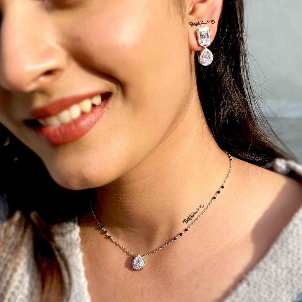 Glim Silver Earrings - Boldiful
