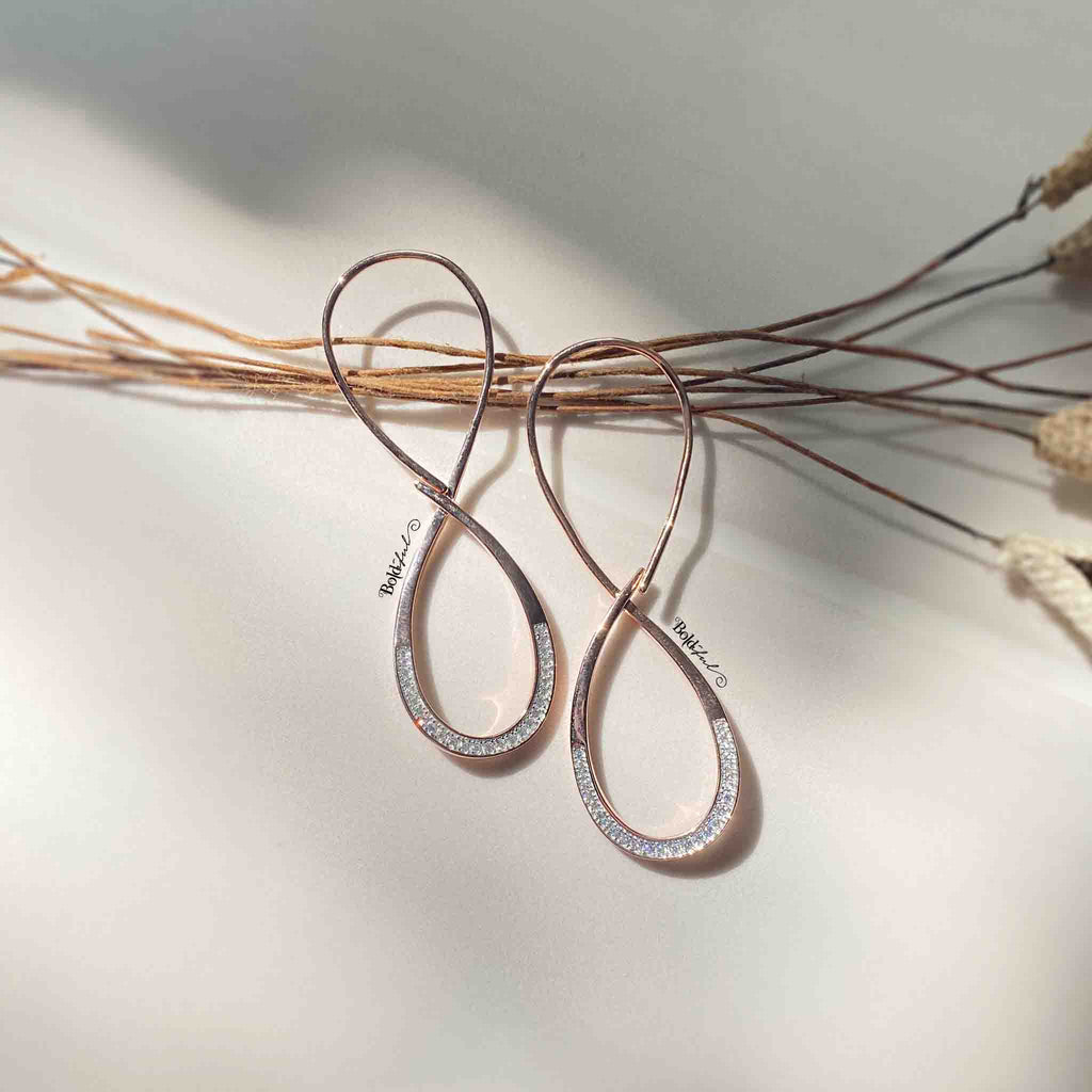Infinity Silver Earrings - Boldiful