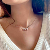 Infinity Silver Necklace - Boldiful