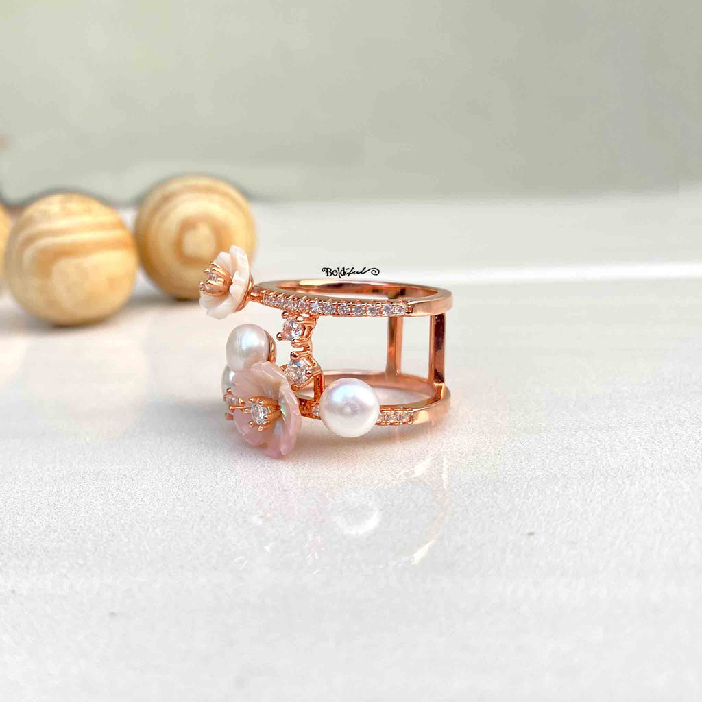 Ivory Chic Bahara Ring - Boldiful