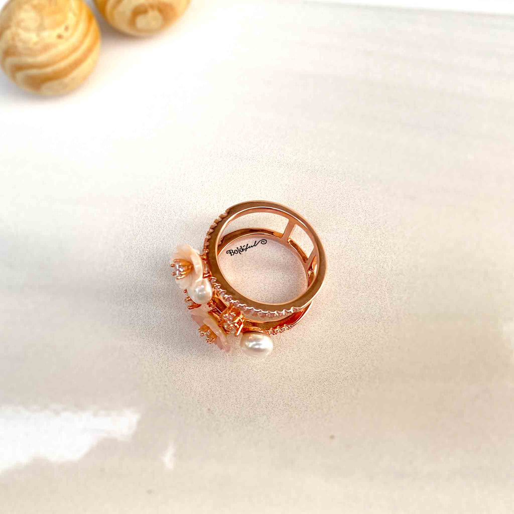 Ivory Chic Bahara Ring - Boldiful