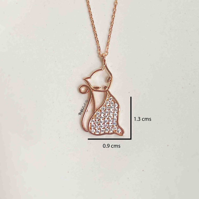 Kitcat Silver Pendant - Boldiful