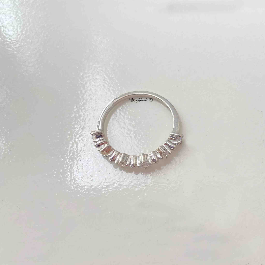 Lit Minimal Silver Band - Boldiful