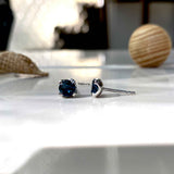 London Blue Topaz Ear Studs - Boldiful