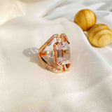 Majestic Cocktail Silver Ring - Boldiful