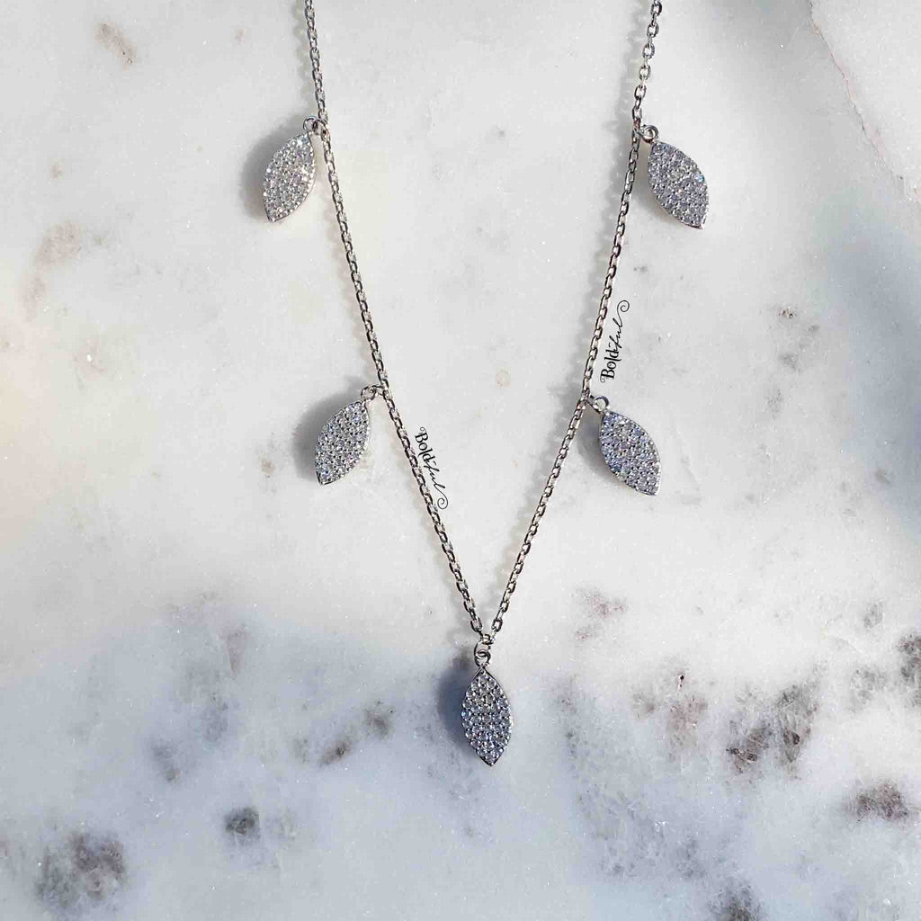 Marquise Charm Necklace - Boldiful
